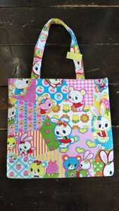 レトロ バッグ ハンドメイド うさぎ ピンク