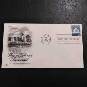 ◎アメリカ初日カバー！America First days Issue thomas jefferson memorial トーマスジェファーソン 　　　送料84円