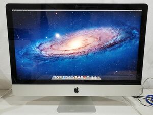 [中古] Apple iMac A1312(Mid2011) Core i7 3.40GHz SSD256GB+HDD2TB 16GB RadeonHD6970M DVDRW 27inch 無線 MacOS X 10.7.5 難有り (1)