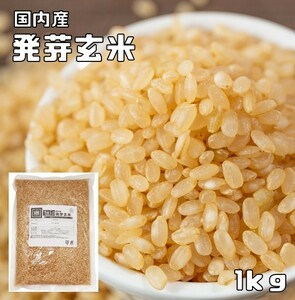 豆力　こだわりの北海道産 発芽玄米　1ｋｇ　【無洗米タイプ】