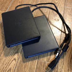 HP Hewlett-Packard ヒューレットパッカード 3.5インチ フロッピーディスクドライブ USB FLOPPY DISK DRIVE FDD TEAC FD-05PUB 2台セット