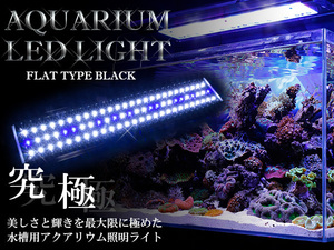 LED600 水槽照明 伸縮プレート型 65cm～ 薄型スリムタイプ 青/白 LEDプレート照明 スリム 薄型 ライト サンゴ照明 熱帯魚