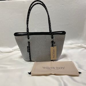 ☆willow bay ウィローベイ☆ミニ トートバッグ☆ライトグレー☆新品
