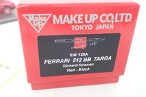 1円～ 未使用 MAKE UP アイドロン 1/43 フェラーリ 512 BB TARGA Richard Straman (EM128A) FERRARI メイクアップ ミニカー 管ASD12132MG_画像2