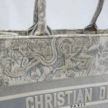 Christian Dior ディオール ブックトート スモール バッグ M1296ZTDT トワル ドゥ ジュイ エンブロイダリー used：AB_画像5