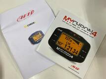 未使用 保管品 国内正規品 Aim MYCHRON4 レーシングカート ラップタイマー メーター 温度計 カート用_画像5