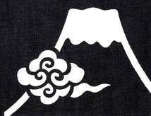 デニム集金袋　富士に雲　倉敷デニム　デニムポーチ　富士山柄　未使用新品_画像2