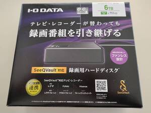 【開封済未使用?】6TB SeeQVault対応 録画用ハードディスク〈AVHD-UTSQ6〉I-O DATA アイ・オー・データ