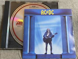 AC/DC - WHO MADE WHO 初期US盤