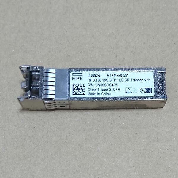 HPE X130 10G SFP+ LC SR Transceiver