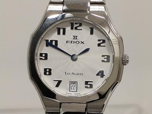エドックス EDOX LES AGACES 26010 デイト クォーツ レディース腕時計 シルバー文字盤 SS 店舗受取可, ブランド腕時計, あ行, エドックス