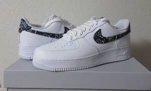 NIKE WMNS AIR FORCE 1 LOW 07 ESS Paisley Black ウイメンズ 28.0cm メンズ 27.5cm ナイキ エアフォース1 ペイズリー ブラック DH4406-101