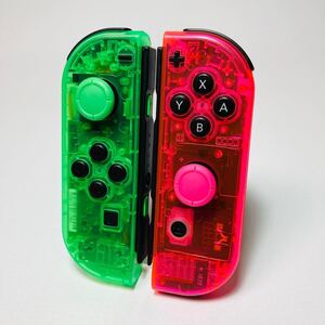 【任天堂純正品】Joy-Con (L) ネオングリーン/ (R) ネオンピンク