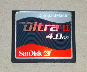SanDiskコンパクトフラッシュUltraⅡ 4GB