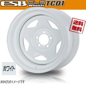  колесо новый товар 4 шт. комплект ESB CLS TC-01 белый глубокий обод металлический подбородок 16 дюймовый 6H139.7 7J+42 108 бесплатная доставка 