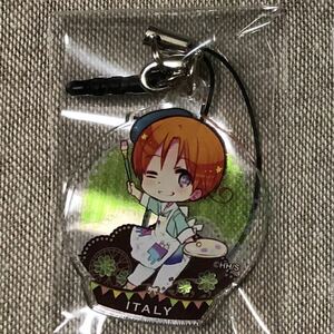  Hetalia Italy earphone jack 2-1 acrylic fiber key holder ak key World*Stars