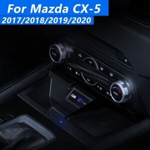 MAZDA CX-5 2017-2020 高速充電 15W QI Wireless ワイヤレス 充電器 車種専用設計 かんたん取付☆彡 QI004