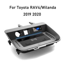 TOYOTA RAV4 WILDLANDER 2019-2020 高速充電 15W QI Wireless ワイヤレス 充電器 車種専用設計 かんたん取付☆彡 QI068_画像2