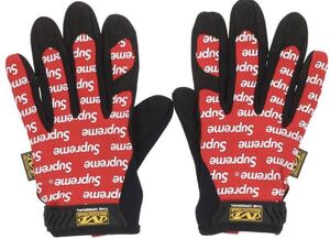 正規品 シュプリーム supreme メカニック MECHANIK WEAR GLOVE ロゴ LOGO グローブ 手袋 赤 新品同様
