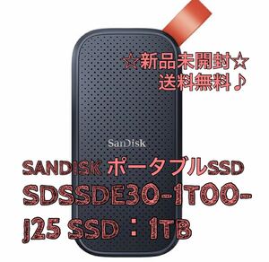 ［新品未使用］サンディスク ポータブルSSD 1TB