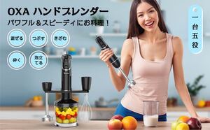 新品未使用 ハンドブレンダー 収納ケース付き ミキサー 1台5役 フードプロセッサ