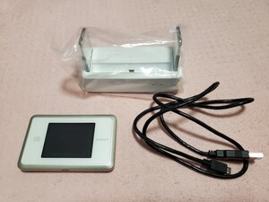 NEC WX03 ホワイトゴールド クレードル付 モバイルルーター