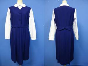 952◆（大サイズ）明るめ紺ジャンパースカート（冬）三越製◆小林聖心