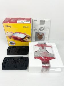 ディズニー ミッキー ホットサンド&ワッフルメーカー【未使用品】デロンギアリエテ1981J