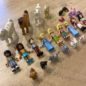LEGO レゴ　フレンズ　ミニフィグ いろいろ　女の子　男の子　馬　うさぎ　ネコ　動物　パーツなど　おまとめセット