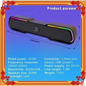 PC スピーカー OEARE ステレオ USB サウンドバー 553