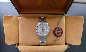 1998購入 箱保証書付☆ＯＨ済◆ROLEX ロレックス オイスターパーペチュアル デイト ref.15210 腕時計
