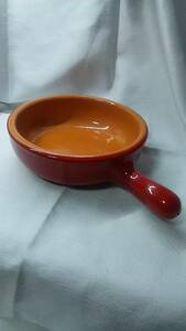 [ new goods ]PIRAL single-handled pot skyu let ceramics Italy made red orange red kitchen kitchen 