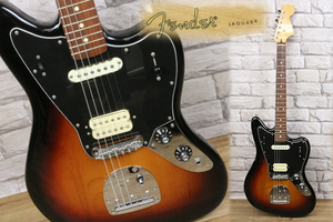【美品】フェンダー Fender Player Jaguar PF 3TS プレイヤー ジャガー エレキギター 本体 ケース付 弦楽器 4313kffz