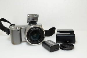 SONY NEX-5 ミラーレス 一眼 SELP1650 E 3.5-5.6 16-50mm カメラ レンズ セット ソニー
