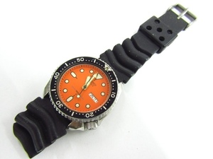 SEIKO セイコー 7548-700C オレンジ ダイバー デイデイト メンズ 時計 ジャンク♪1976