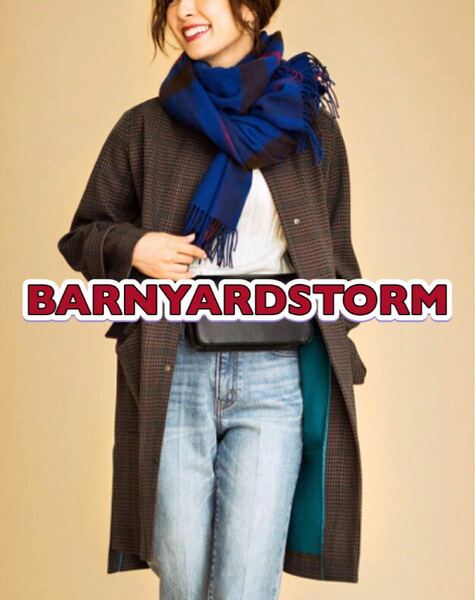 ☆タグ付き未使用☆BARNYARDSTORM / バンヤードストーム☆チェックボンディングコート☆