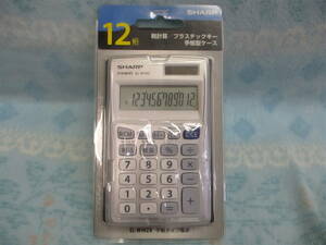  unused operation goods * sharp solar calculator SHARP EL-W142X 12 column count machine notebook type *