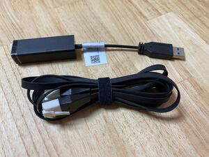 【ラスト】NEC USB-LANアダプタ USB3.0 BUFFALO LANケーブル Cat6A 2m フラット ◇