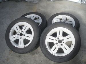 BMWミニMINIクーパーCOOPER純正R50アルミホイール5.5Jx15インチ5StarRocket93ホワイトR52R53ノーマルタイヤRA16ワンOneクーパーSカブリオレ