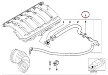 2.0ロードスターBMW3シリーズZ3E36エアホースCL20バキュームホース2.5インテークホース2.8クーペ1 439 396インテークジェットポンプ1439396_画像2