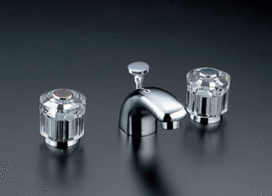 洗面器やカウンターなどに セパレート式2ハンドル式湯水混合水栓