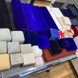 宝石箱 大量 まとめ 空箱 アクセサリーケース ジュエリーボックス ジュエリーケース ベルベット ベロア セット