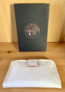 ★【未使用】アルファロメオ ALFA ROMEO★コインケース 小銭入れ 財布 白 劣化有