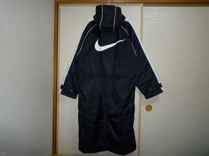  Nike reverse side nappy boa long coat black L size 