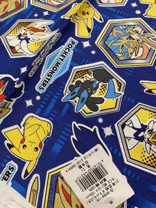 ポケモン ハギレ 100cm×110cm 生地 オックス ハンドメイド 布 オックス生地 入園入学準備 送料込み プリント生地 新品 未使用