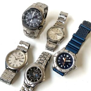 【5本まとめて】シチズンのみ CITIZEN 腕時計 エコドライブ ATTESA クォーツ OXY EXCEED EUROS セブンスター ジャンク