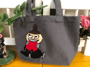 ハンドメイド ミー ミィ ミイ リトルミーリトルミィ リトルミイ ムーミン トートバッグランチバッグ ナチュラル