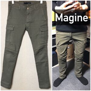Magineカーゴパンツスキニーパンツカーキパンツミリタリーパンツメンズ