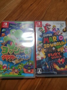 Nintendo Switch スーパーマリオ 3Dワールド + フューリーワールド と ヨッシークラフトワールド