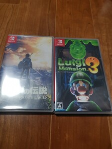 Nintendo Switch ゼルダの伝説ブレスオブザワイルド と ルイージマンション3